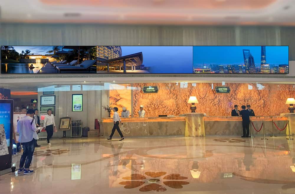 indoor concierge hotel led display