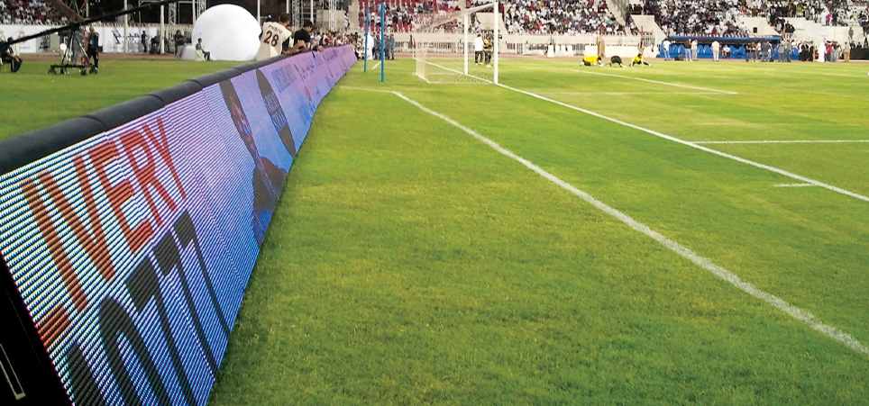 NSELED perimeter led display soccer