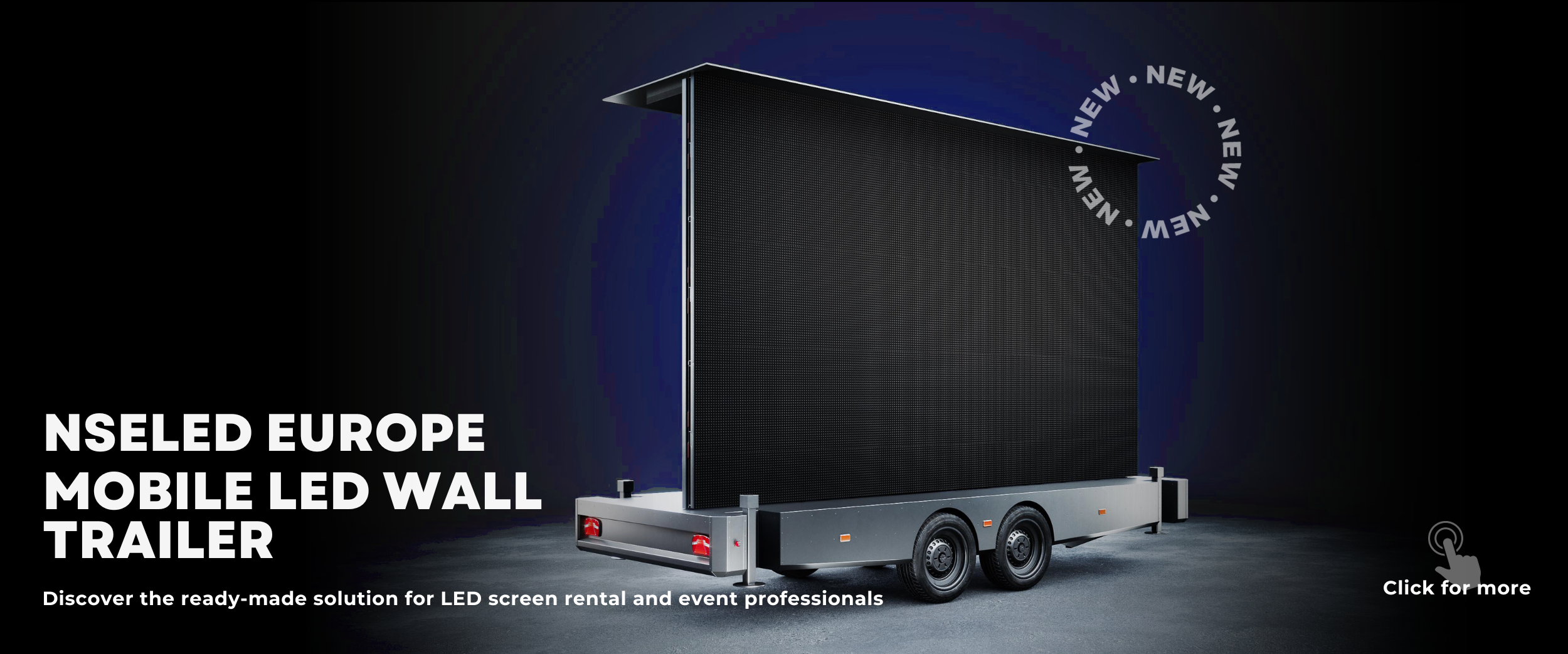 Mobile ledwall trailer