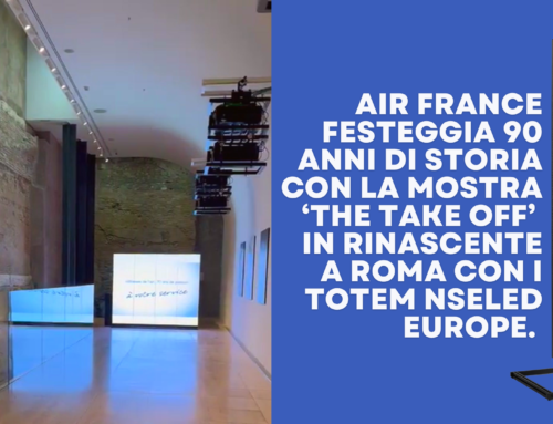 Air France festeggia 90 anni con i Totem NSELED