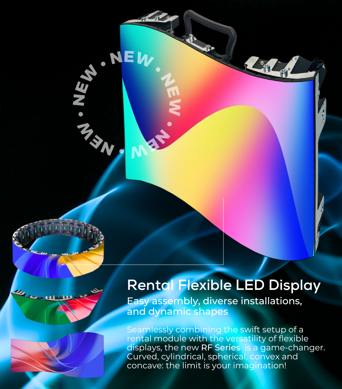 NSELED Europe Rental Flexible LED Display